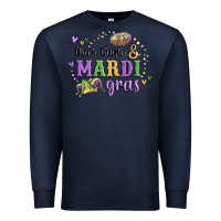 Navy thick thighs mardi gras Premium Sweatshirt - MaliasSmallBusiness