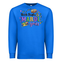 True Royal thick thighs mardi gras Premium Sweatshirt - MaliasSmallBusiness