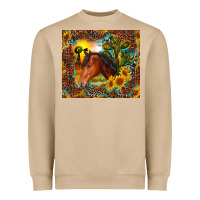 Mushroom western horse and sunflower Heavyweight Sweatshirt - RanaPortraitStore