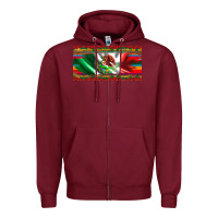 Burgundy mexico flag serape roses leopard and glitter licanse plate Zipper Hoodie - Artiststas