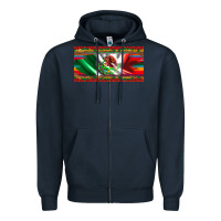 Navy mexico flag serape roses leopard and glitter licanse plate Zipper Hoodie - Artiststas