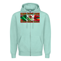Seafoam mexico flag serape roses leopard and glitter licanse plate Zipper Hoodie - Artiststas