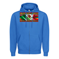 True Royal mexico flag serape roses leopard and glitter licanse plate Zipper Hoodie - Artiststas