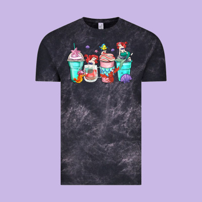 Ariel Coffee Cups Vintage Tee Designed By Zillion Design Studio