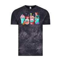 Cloud Black ariel coffee cups Vintage Tee - Zillion Design Studio