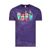Cloud Purple ariel coffee cups Vintage Tee - Zillion Design Studio