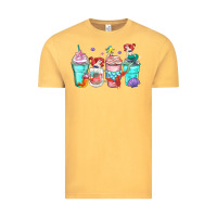 Vintage Mustard ariel coffee cups Vintage Tee - Zillion Design Studio