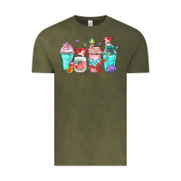 Vintage Olive ariel coffee cups Vintage Tee - Zillion Design Studio