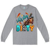 Heather Grey let's play dirty Long Sleeve Tee - Artiststas