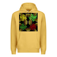 Antique Gold african and leaf seamless pattern Premium Hoodie - BundleAndBundleShop