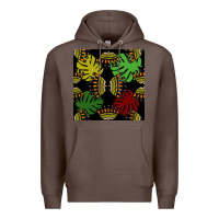 Coffee african and leaf seamless pattern Premium Hoodie - BundleAndBundleShop