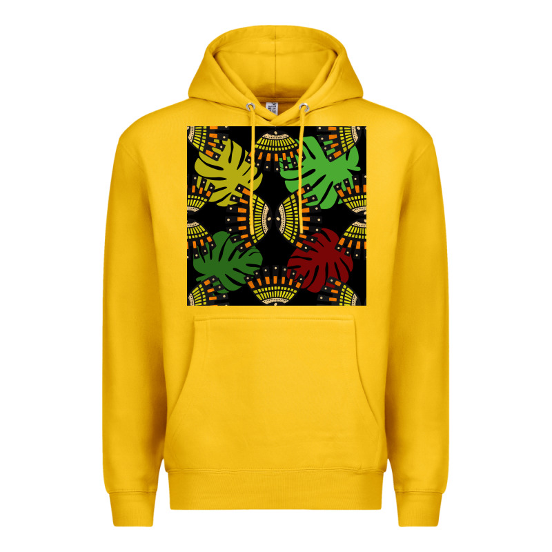 African And Leaf Seamless Pattern Premium Hoodie by BundleAndBundleShop | Teevron
