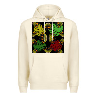 Sandshell african and leaf seamless pattern Premium Hoodie - BundleAndBundleShop
