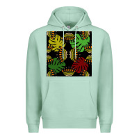 Seafoam african and leaf seamless pattern Premium Hoodie - BundleAndBundleShop