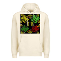 Tofu african and leaf seamless pattern Premium Hoodie - BundleAndBundleShop