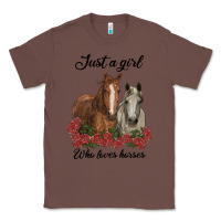 Chestnut just a girl who loves horses no background Classic Tee - RanaPortraitStore