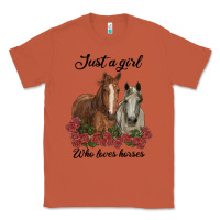 Copper just a girl who loves horses no background Classic Tee - RanaPortraitStore