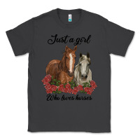 Smoke just a girl who loves horses no background Classic Tee - RanaPortraitStore