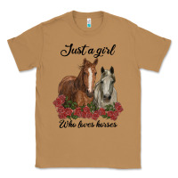 Toasted Coconut just a girl who loves horses no background Classic Tee - RanaPortraitStore