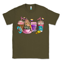 Army Green nail art  coffee cups Classic Tee - AdoDesignShop