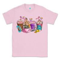 Bubblegum Pink nail art  coffee cups Classic Tee - AdoDesignShop