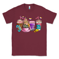 Burgundy nail art  coffee cups Classic Tee - AdoDesignShop