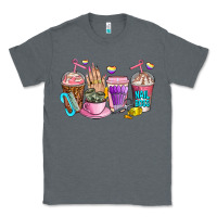 Charcoal Heather nail art  coffee cups Classic Tee - AdoDesignShop
