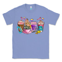 Colony Blue nail art  coffee cups Classic Tee - AdoDesignShop