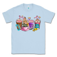 Dusty Blue nail art  coffee cups Classic Tee - AdoDesignShop