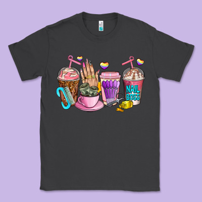 Nail Art  Coffee Cups Classic Tee Designed By Adodesignshop