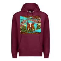 Burgundy longhorn tumbler Premium Hoodie - AdoDesignShop