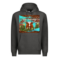 Charcoal Heather longhorn tumbler Premium Hoodie - AdoDesignShop