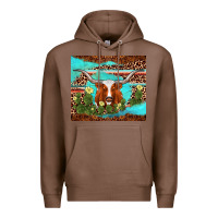 Chestnut longhorn tumbler Premium Hoodie - AdoDesignShop