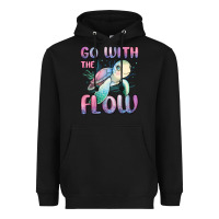 Black go with flow turtle Heavyweight Hoodie - MaliasSmallBusiness