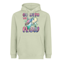 Matcha go with flow turtle Heavyweight Hoodie - MaliasSmallBusiness