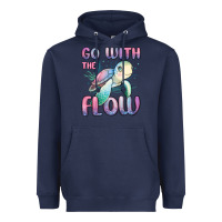 Navy go with flow turtle Heavyweight Hoodie - MaliasSmallBusiness