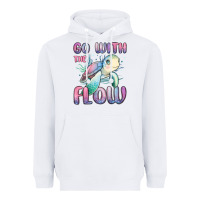 White go with flow turtle Heavyweight Hoodie - MaliasSmallBusiness