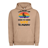 Pigment Burro I Leveled Up From Wife To Mommy Urban Hoodie - Bettercallsaul
