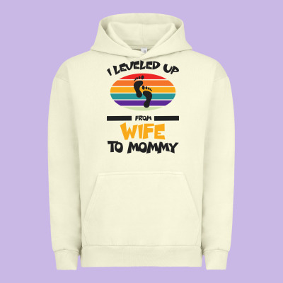 I Leveled Up From Wife To Mommy Urban Hoodie Designed By Bettercallsaul