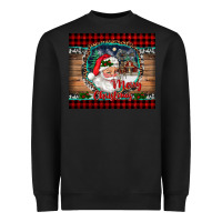 Black merry christmas santa and farm Heavyweight Sweatshirt - RanaPortraitStore