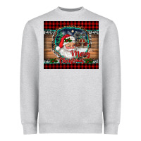 Heather Grey merry christmas santa and farm Heavyweight Sweatshirt - RanaPortraitStore
