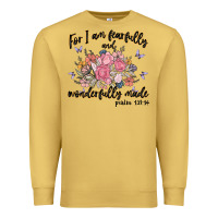 Antique Gold for i am fearfully and wonderfully made Premium Sweatshirt - MaliasSmallBusiness