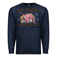 Navy for i am fearfully and wonderfully made Premium Sweatshirt - MaliasSmallBusiness