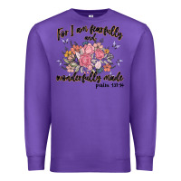 Purple for i am fearfully and wonderfully made Premium Sweatshirt - MaliasSmallBusiness