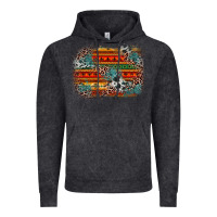Vintage Arctic leopard aztec background Vintage Hoodie - Zillion Design Studio