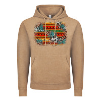 Vintage Coffee leopard aztec background Vintage Hoodie - Zillion Design Studio