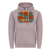 Vintage Zinc leopard aztec background Vintage Hoodie - Zillion Design Studio