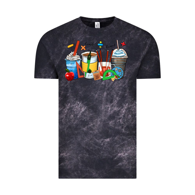 Math Teacher Coffee Cups Vintage Tee by Zillion Design Studio | Teevron