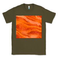 Army Green orange glitter Classic Tee - JahusDesignShop