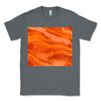 Charcoal Heather orange glitter Classic Tee - JahusDesignShop